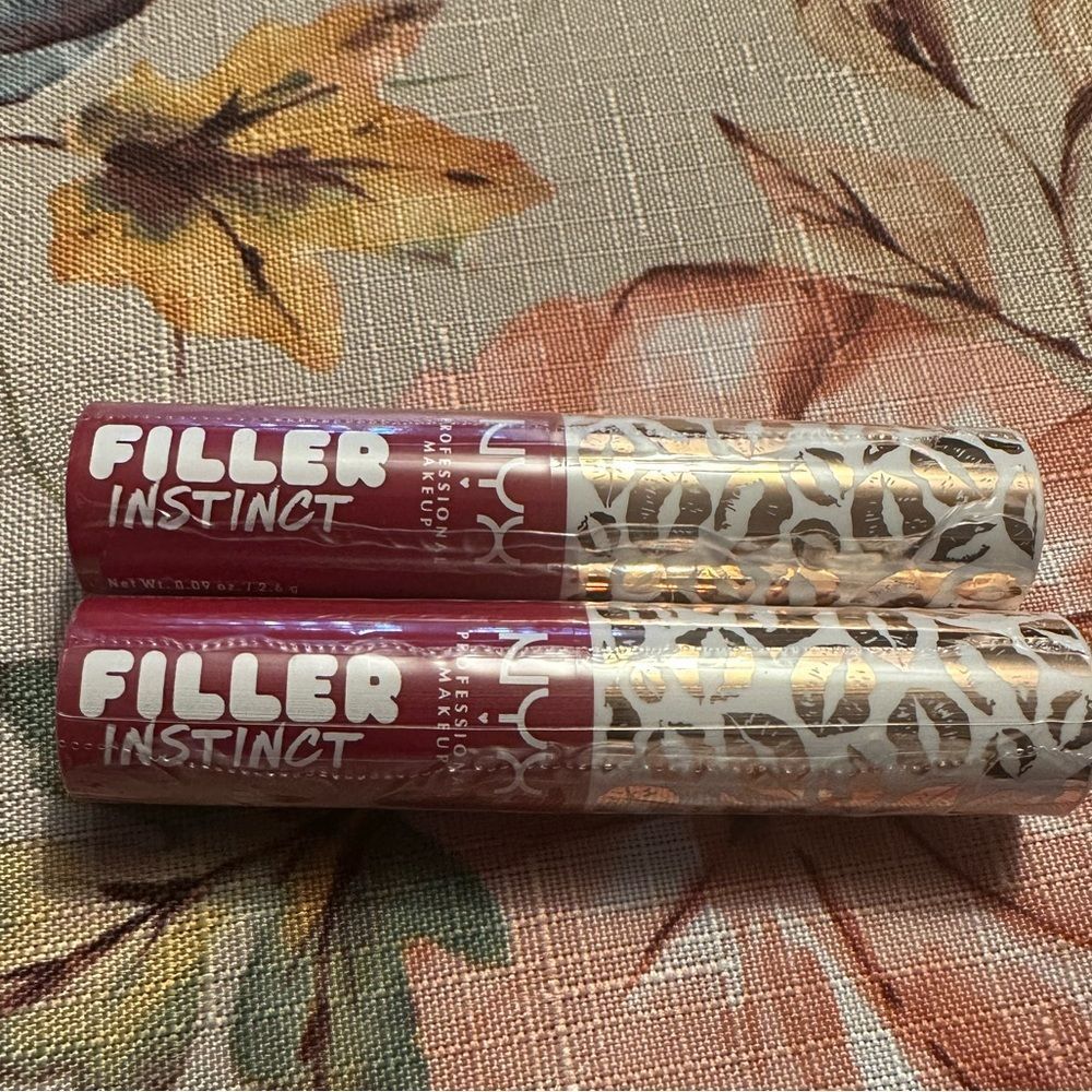 2 PK NYX Filler Instinct Juicy Pout Pink Lip Balm